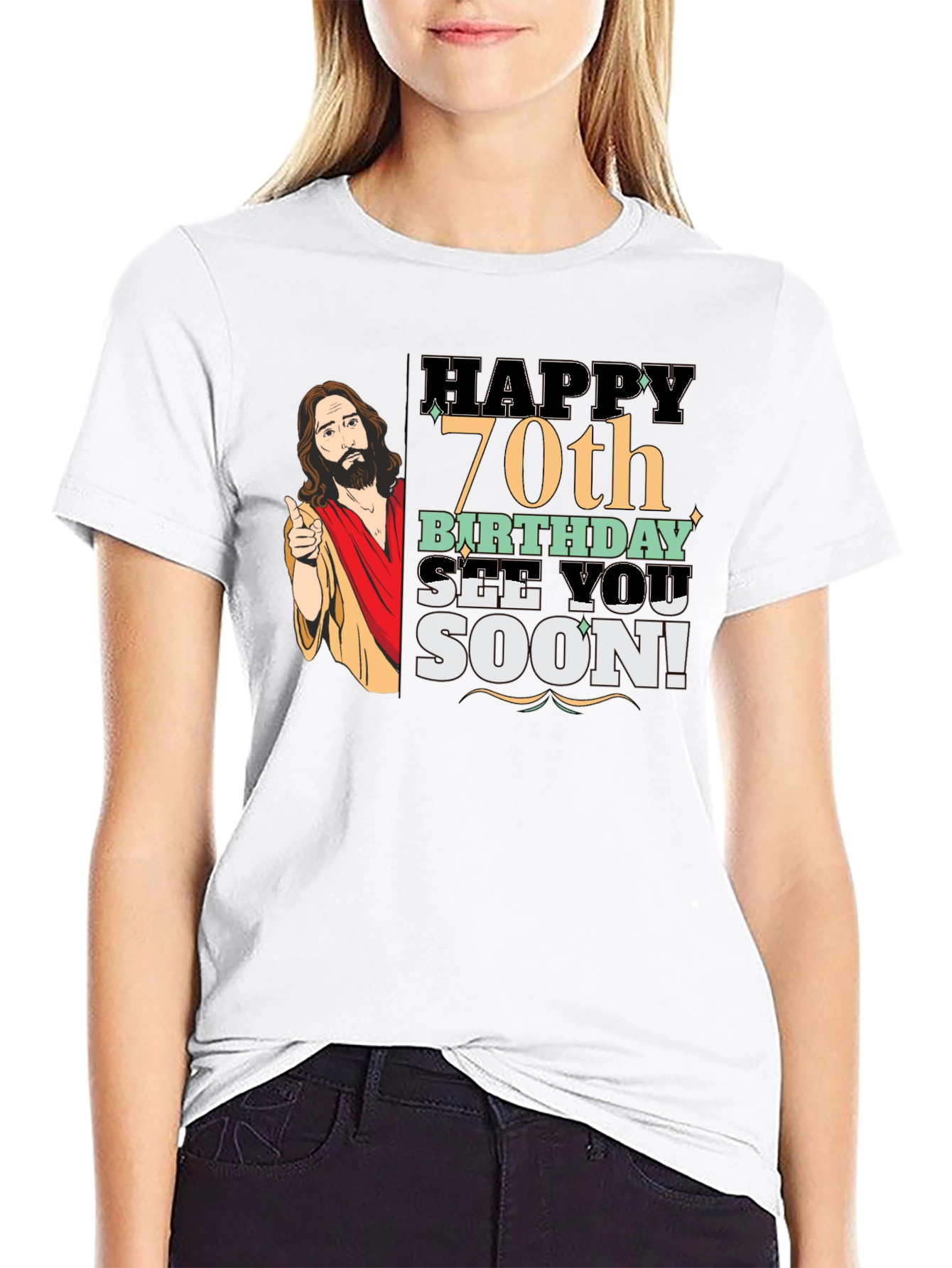 Happy 70th Birthday Jesus T-Shirt