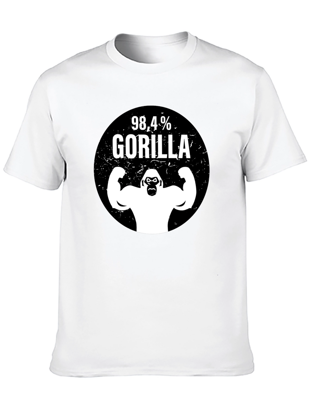 98.4% Gorilla Graphic T-Shirt - Black
