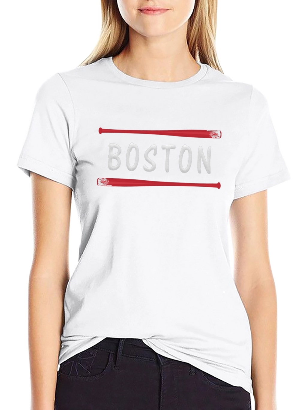 Boston Baseball T-Shirt - Red Bats