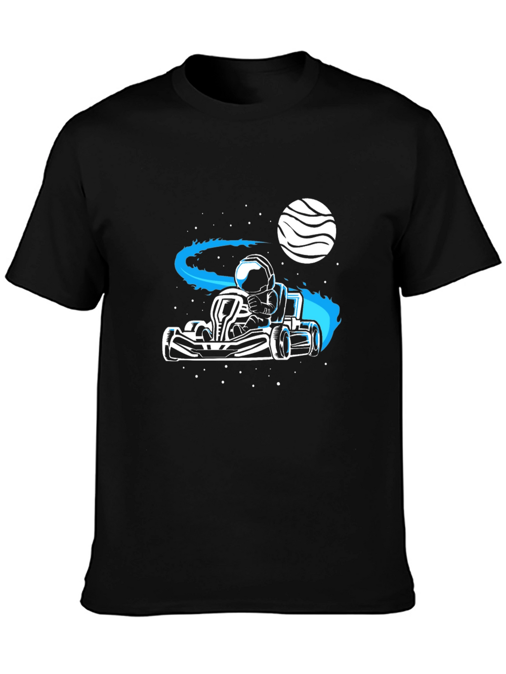 Astronaut Kart Racer T-Shirt - Space Adventure Tee