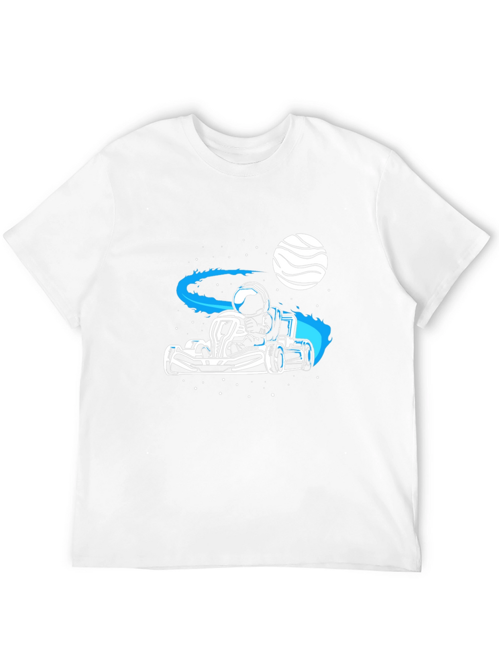 Astronaut Kart Racer T-Shirt - Space Adventure Tee