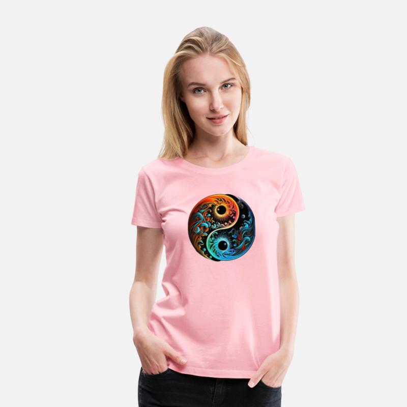 Abstract Chinese yin and yang Taoism Balanced Life