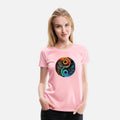 Abstract Chinese yin and yang Taoism Balanced Life