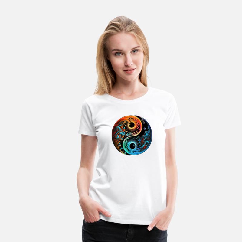 Abstract Chinese yin and yang Taoism Balanced Life