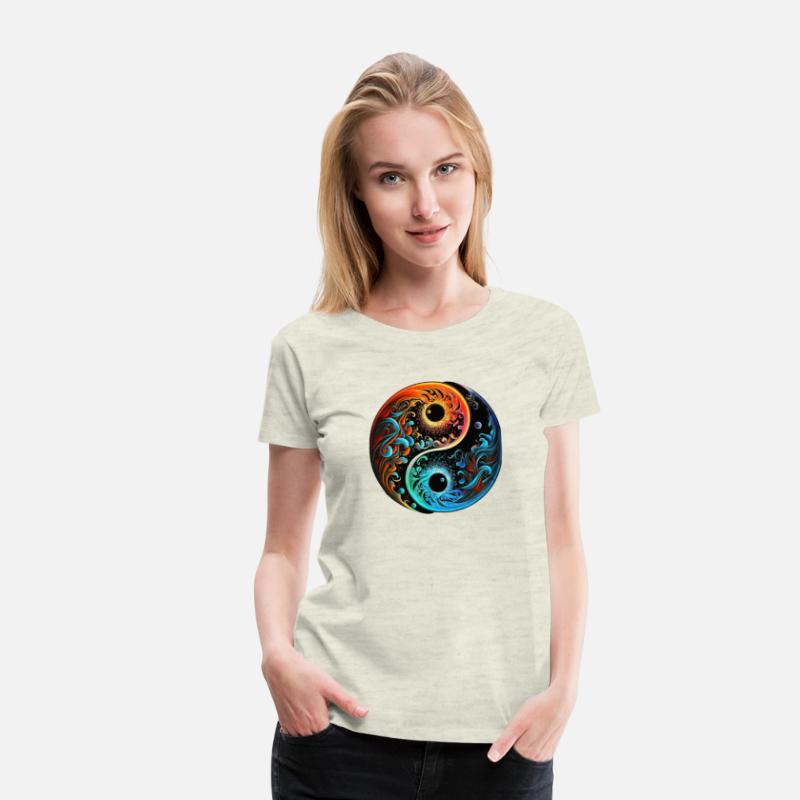 Abstract Chinese yin and yang Taoism Balanced Life