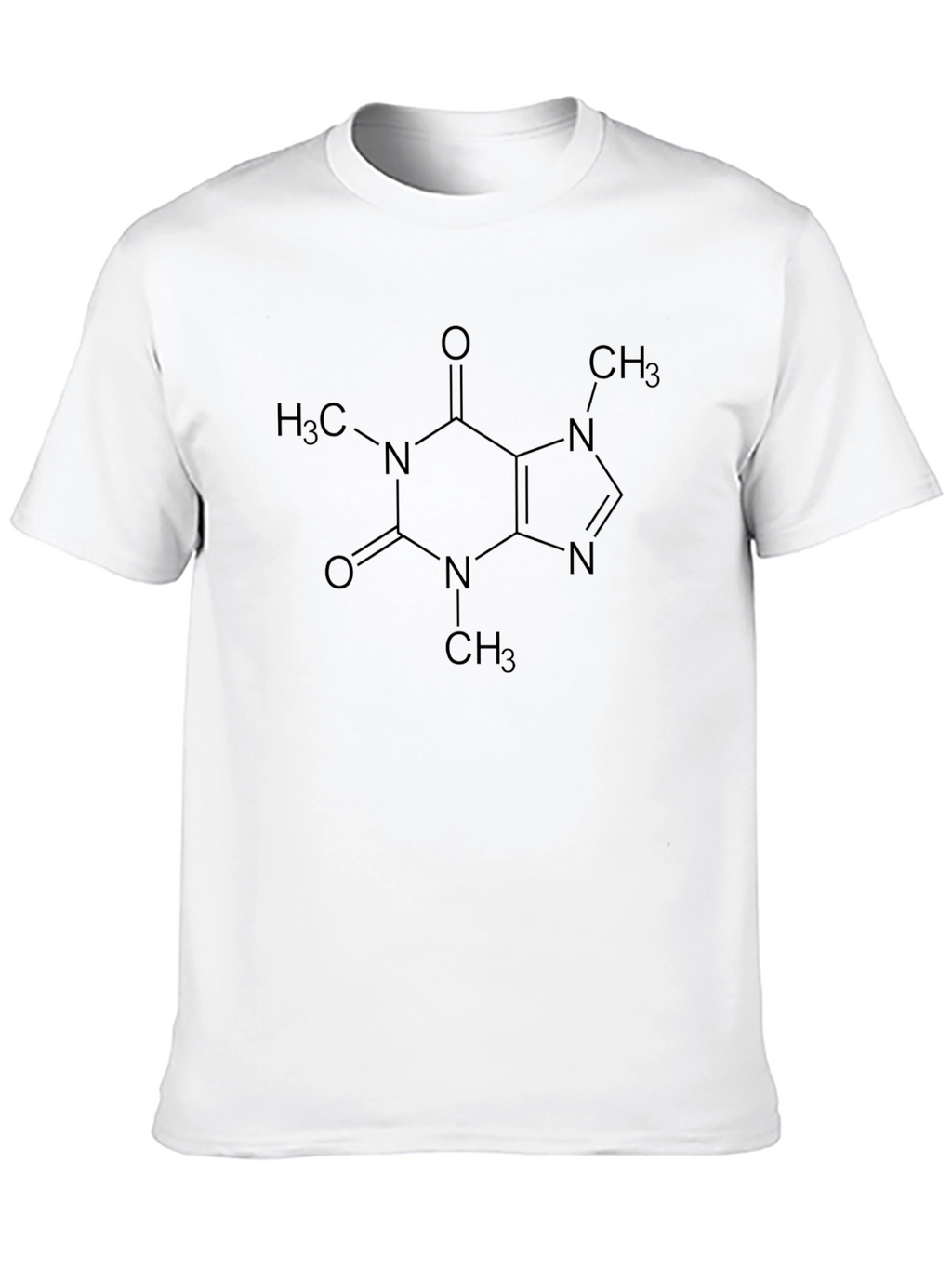 Caffeine Molecule Graphic T-Shirt