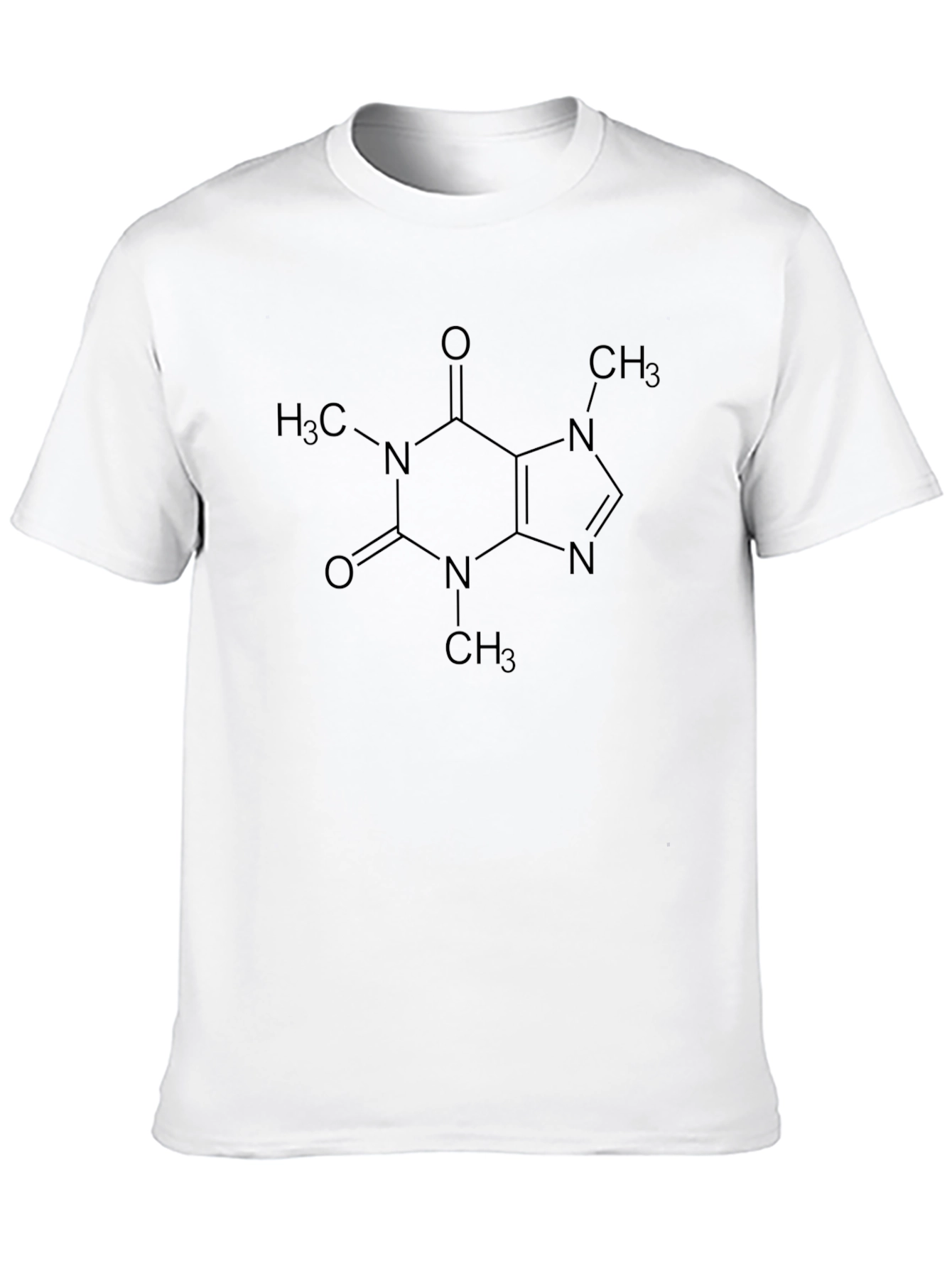 Caffeine Molecule Graphic T-Shirt