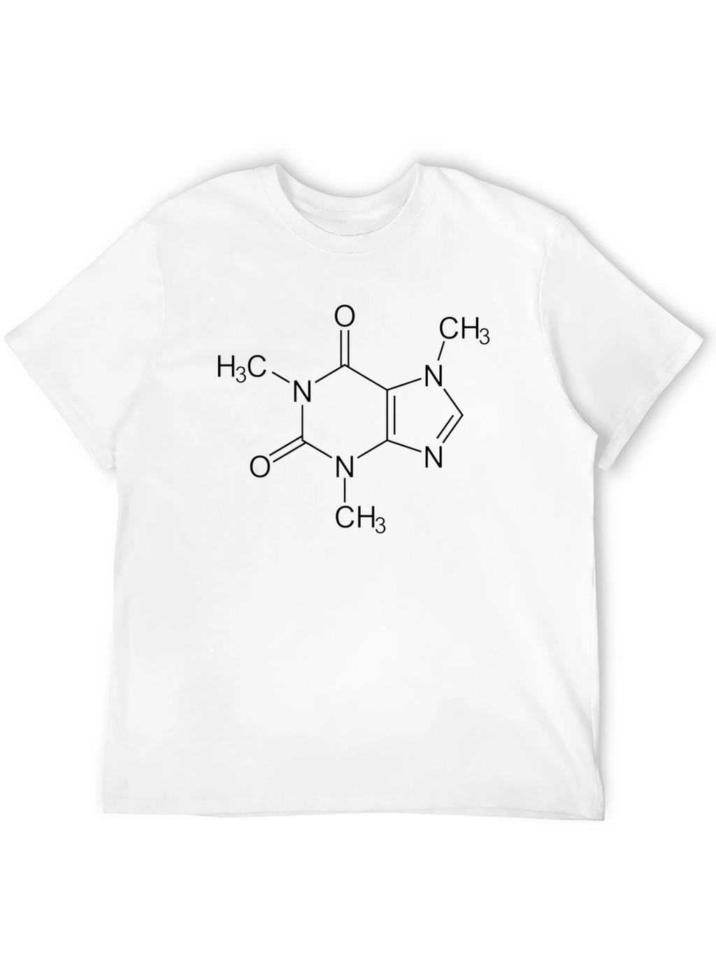Caffeine Molecule Graphic T-Shirt