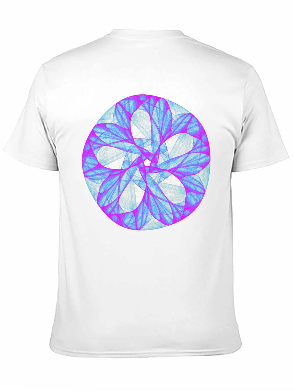 Abstract Mandala Graphic Print Black Tee