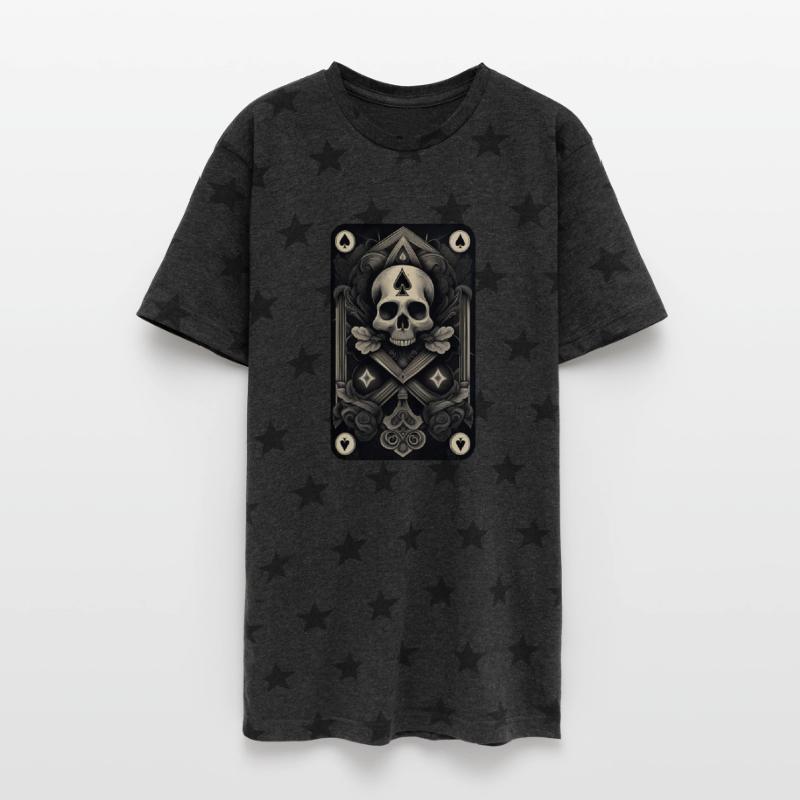 Ace of Spades Skull Design • Gothic Card Art