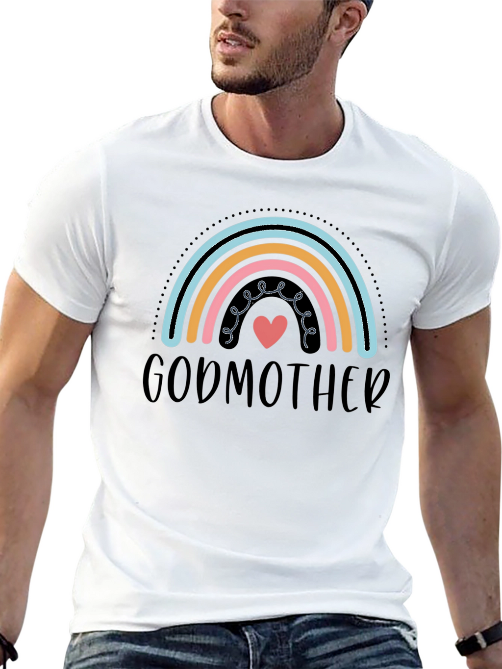 Godmother Rainbow Heart T-Shirt