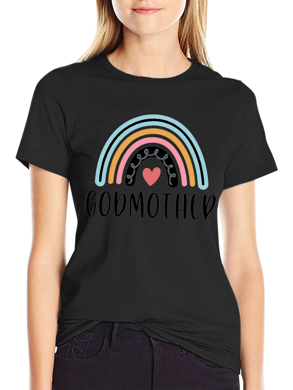 Godmother Rainbow Heart T-Shirt