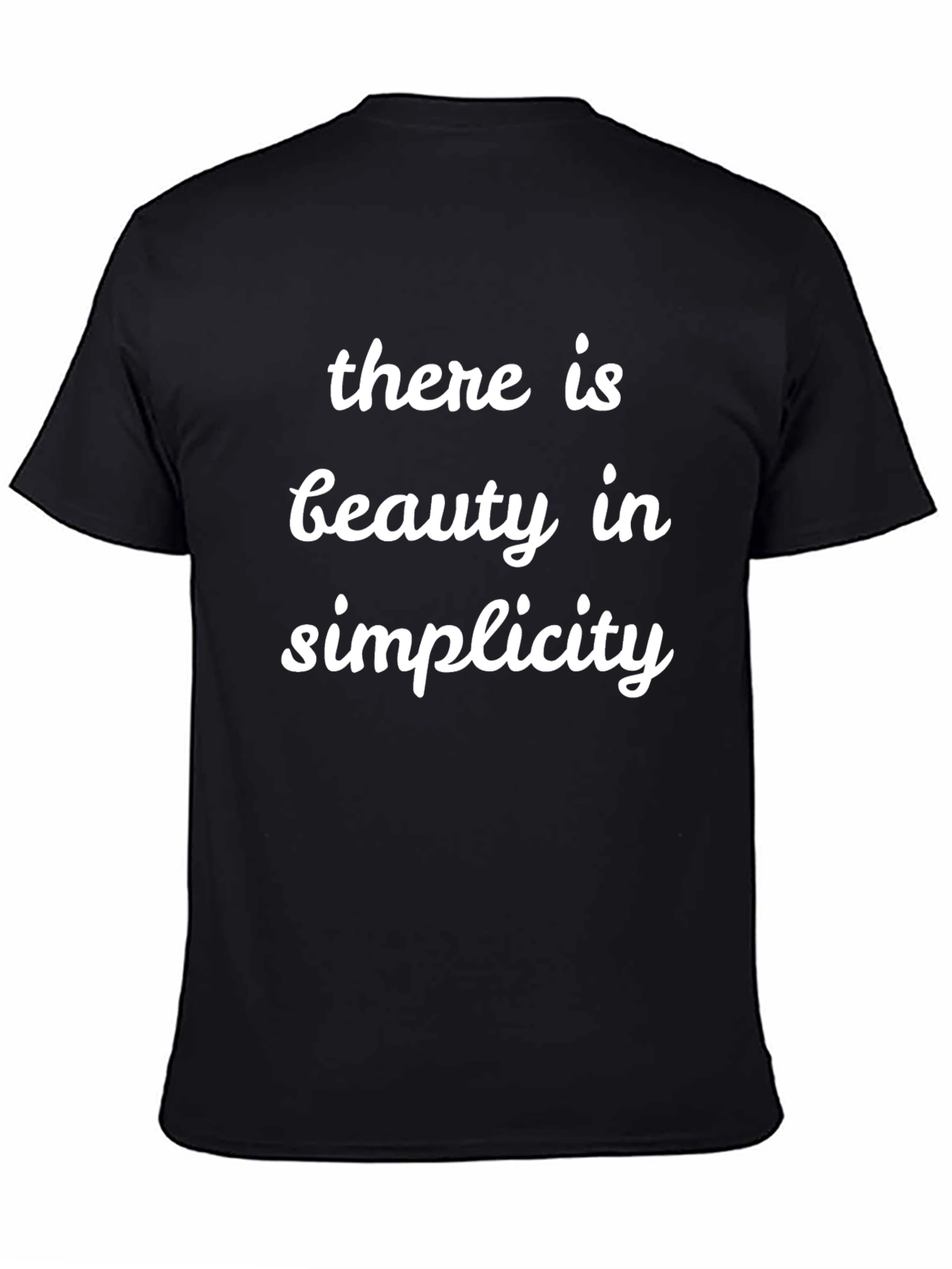 Beauty in Simplicity Black T-Shirt