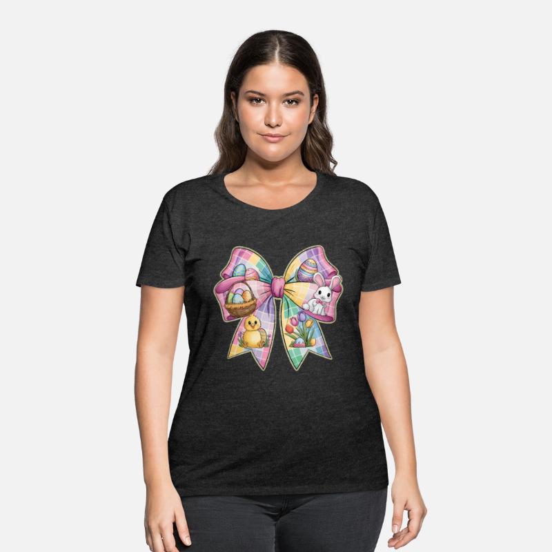 Adorable Easter Bow Design with Bunny and Chick