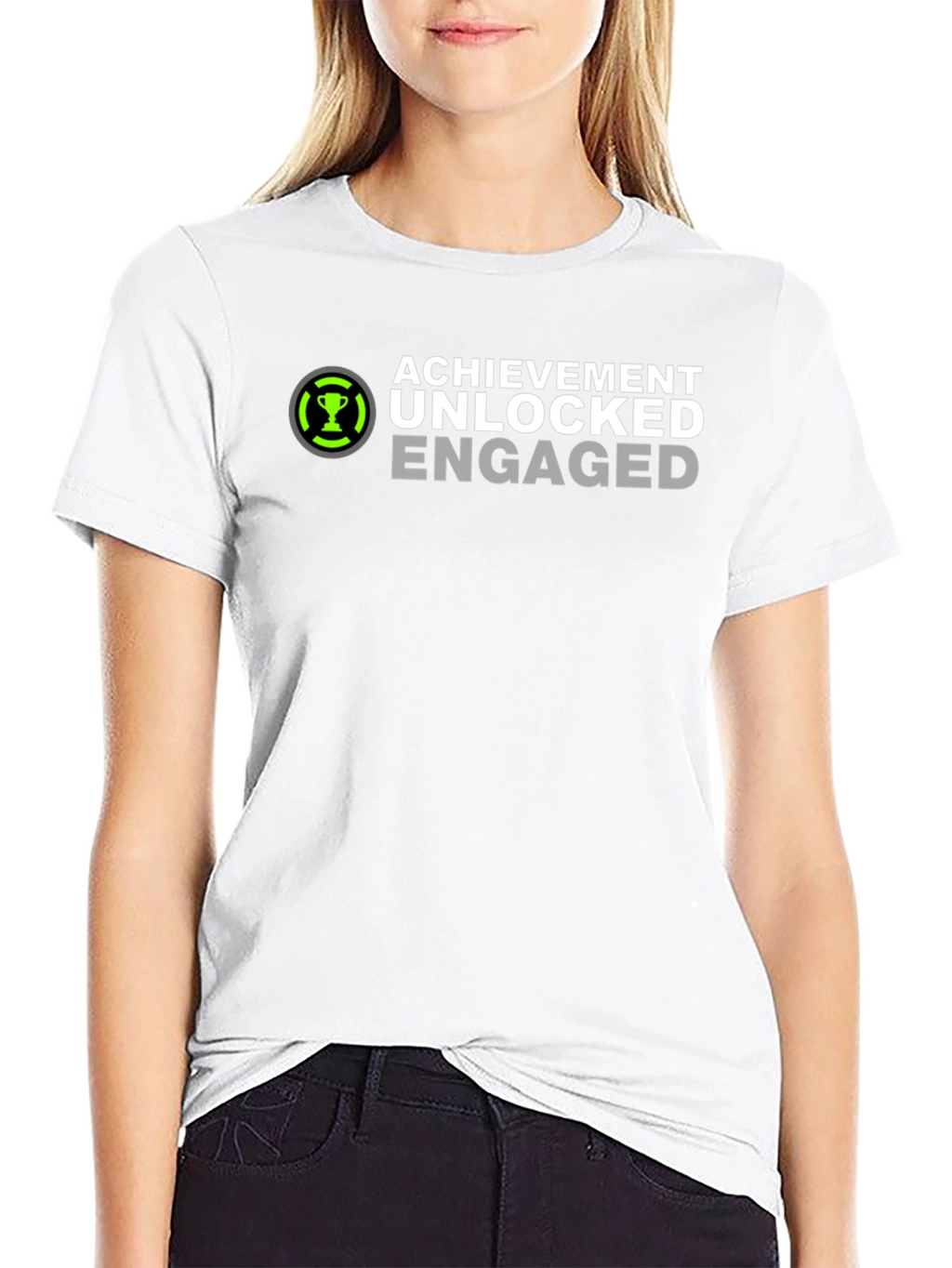 Achievement Unlocked Engaged Graphic T-Shirt