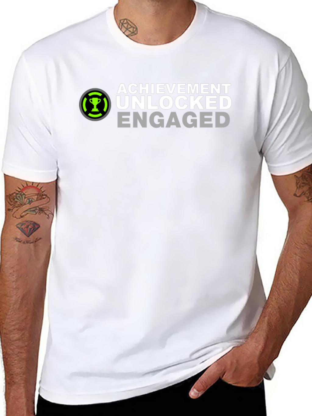 Achievement Unlocked Engaged Graphic T-Shirt