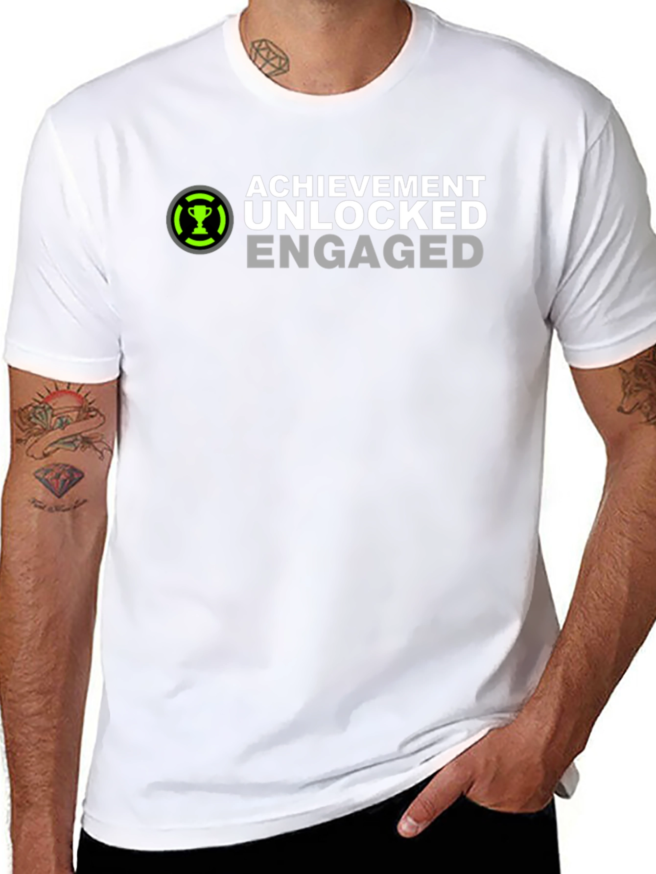 Achievement Unlocked Engaged Graphic T-Shirt