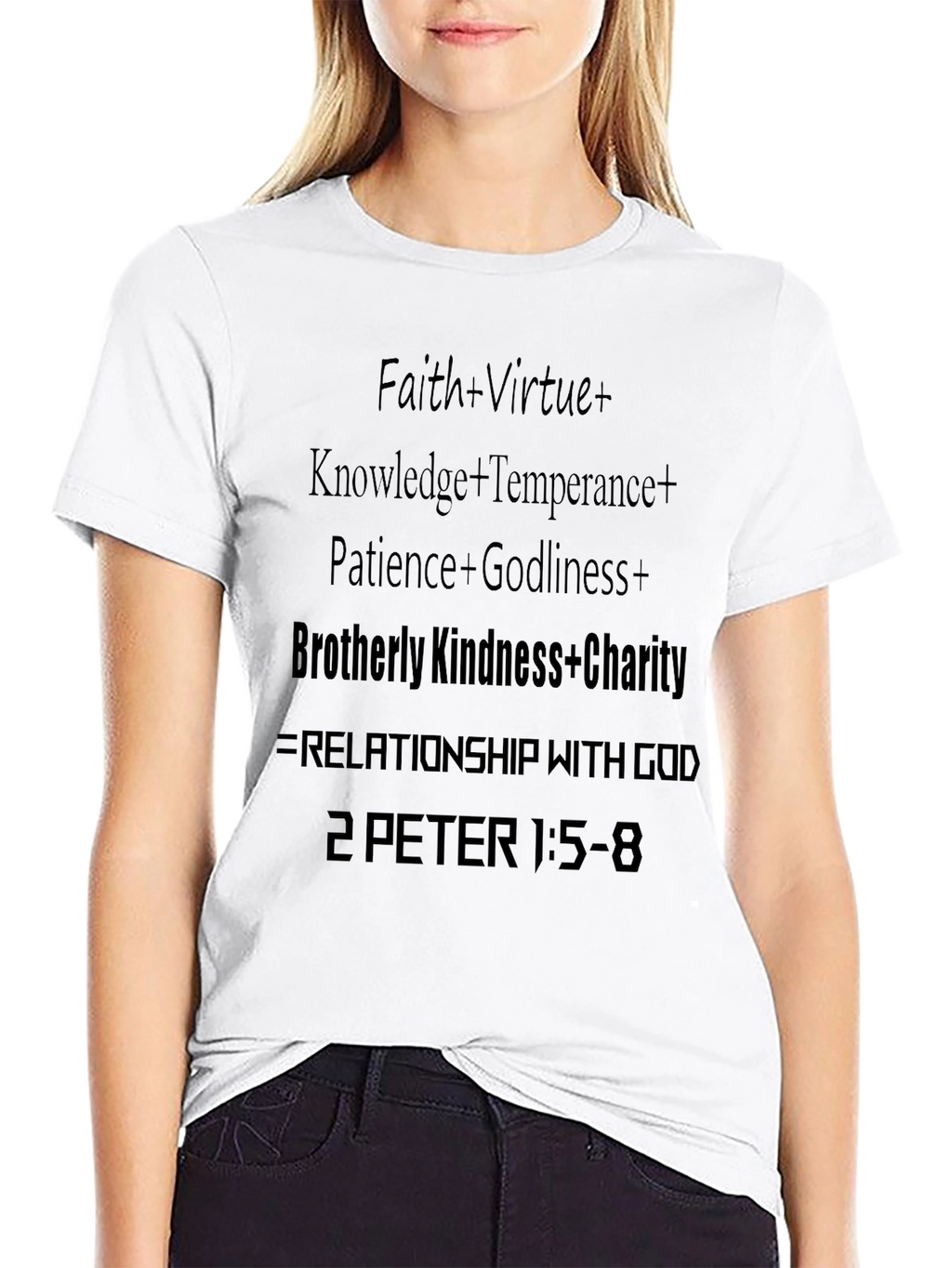 Faith Virtue Knowledge Charity T-Shirt