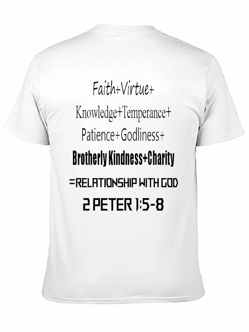 Faith Virtue Knowledge Charity T-Shirt