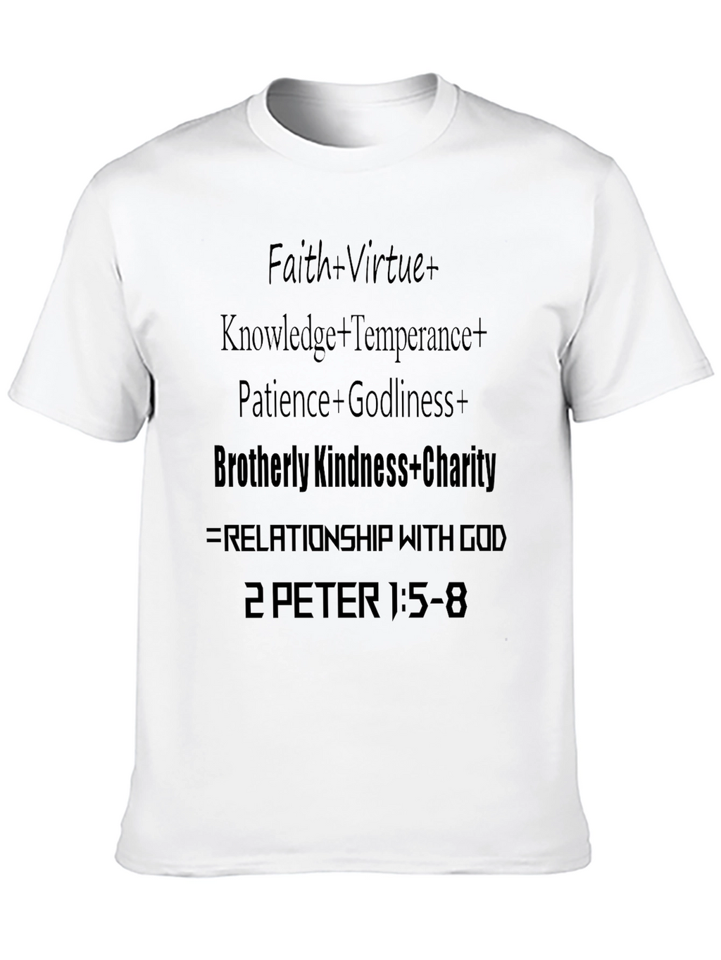 Faith Virtue Knowledge Charity T-Shirt