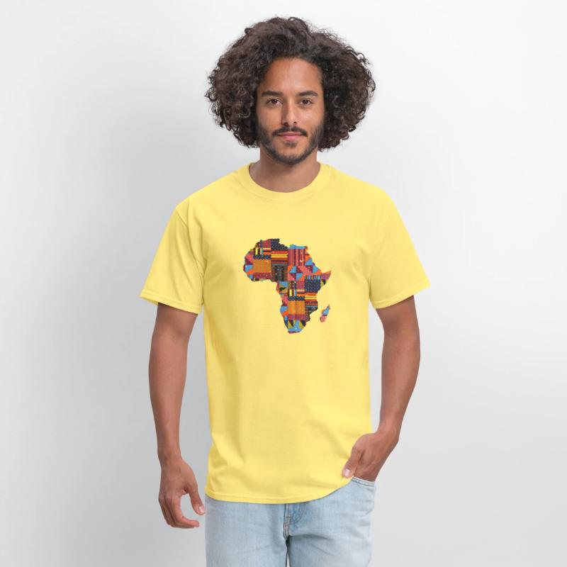 African Map For Traditional Kente Print