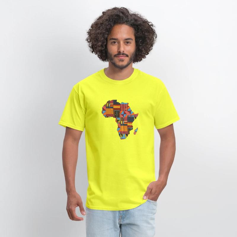 African Map For Traditional Kente Print