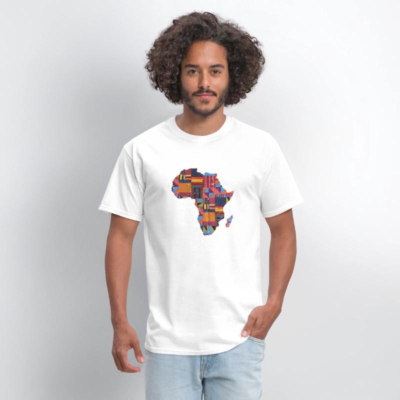 African Map For Traditional Kente Print