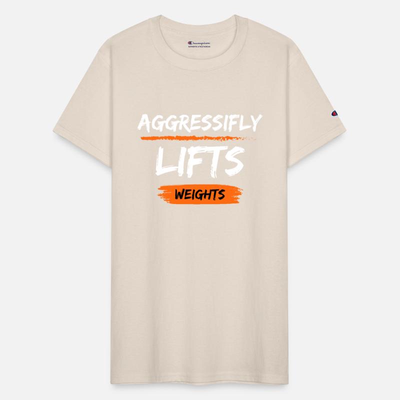 aggressifly lifts weights
