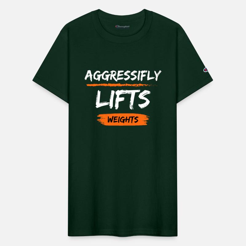 aggressifly lifts weights