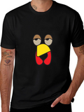 Funny Turkey Face Black T-Shirt