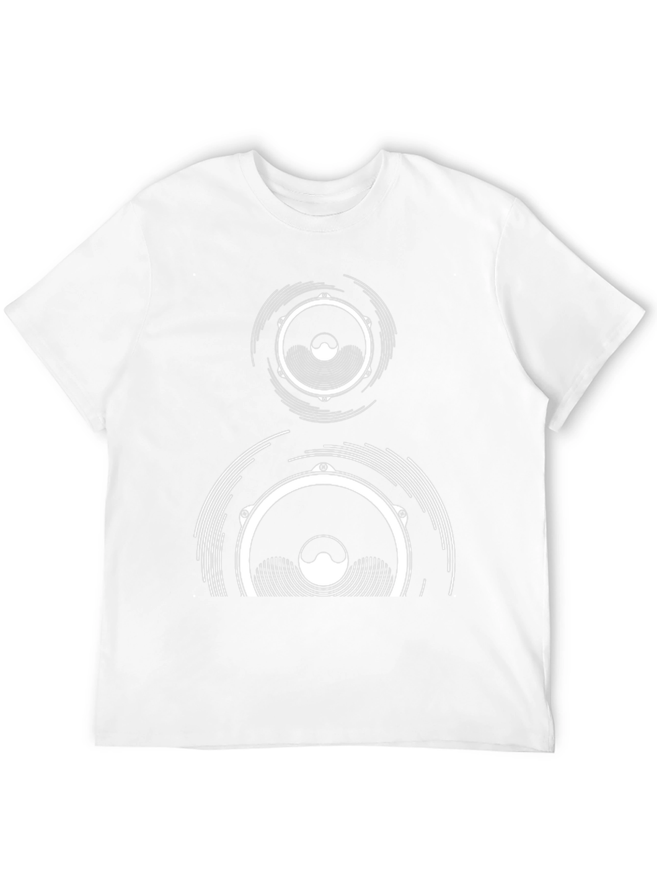 Speaker Graphic Tee - Black Cotton T-Shirt