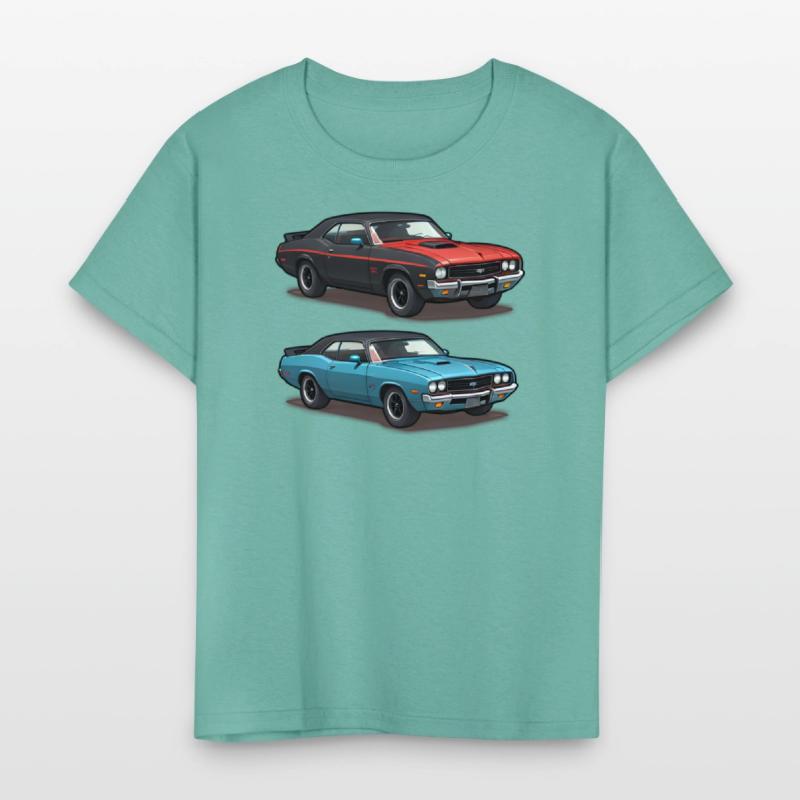 AI Old School 1970s Style Cars