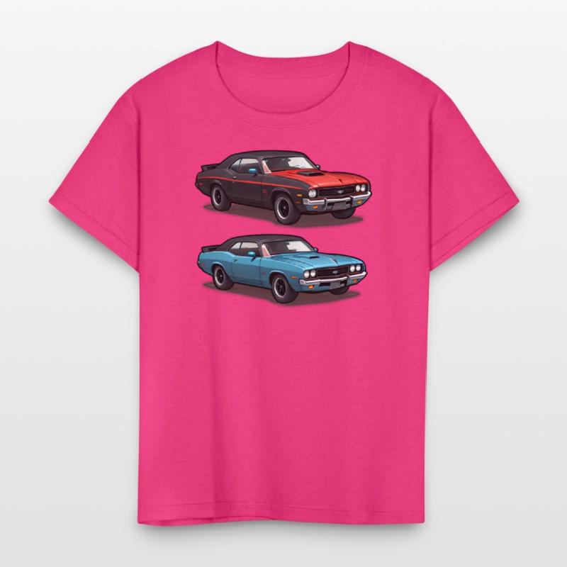 AI Old School 1970s Style Cars