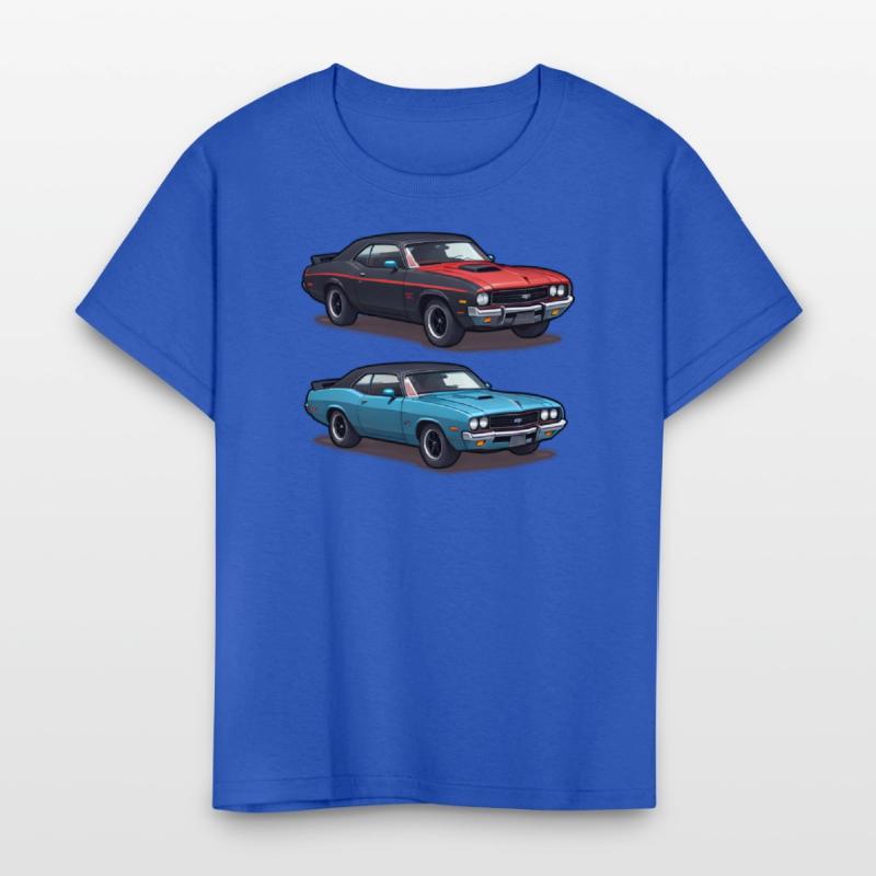 AI Old School 1970s Style Cars