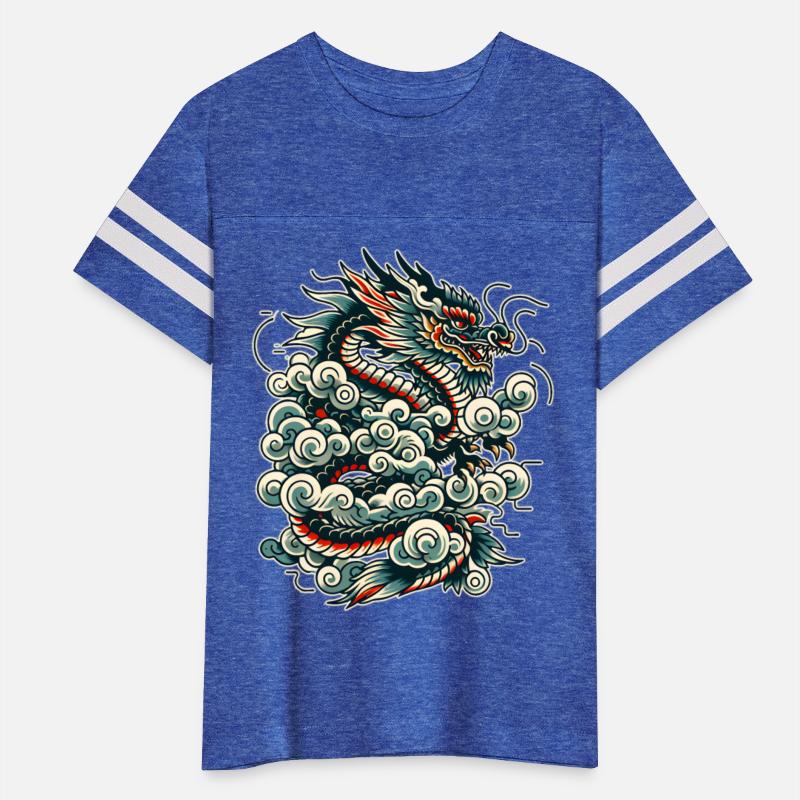 AI Traditional Tattoo Dragon Design