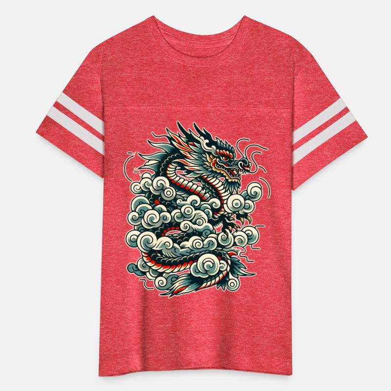 AI Traditional Tattoo Dragon Design