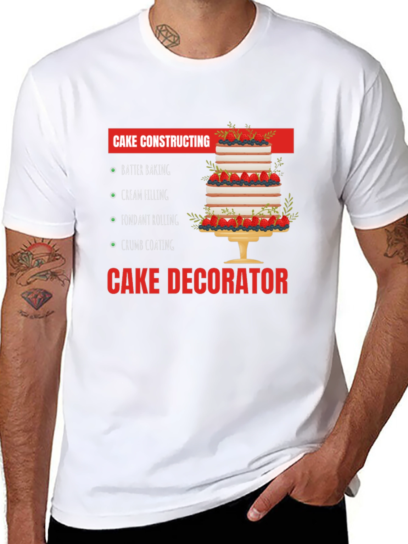 Cake Decorator T-Shirt: Baking Skills Funny Baker Shirt