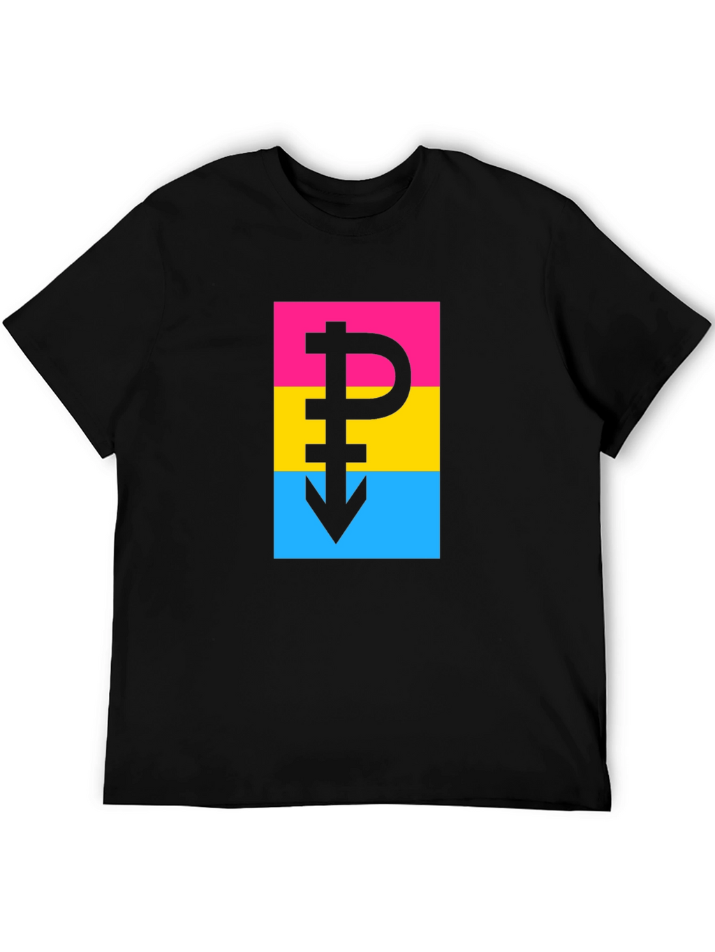 Pansexual Pride T-Shirt - Bold Symbol Design