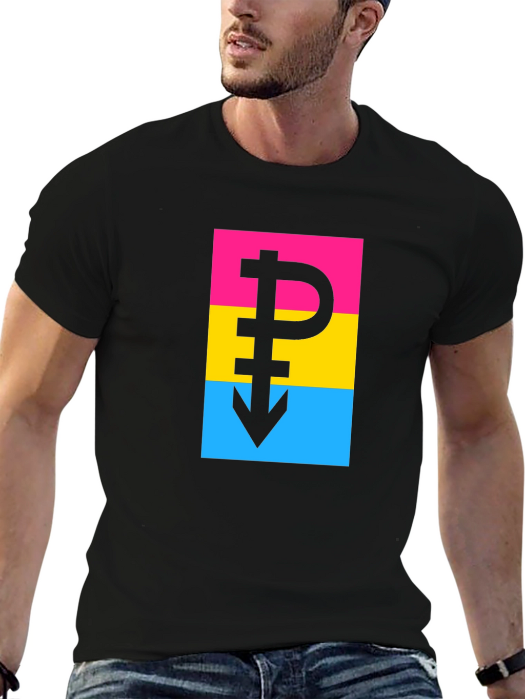 Pansexual Pride T-Shirt - Bold Symbol Design