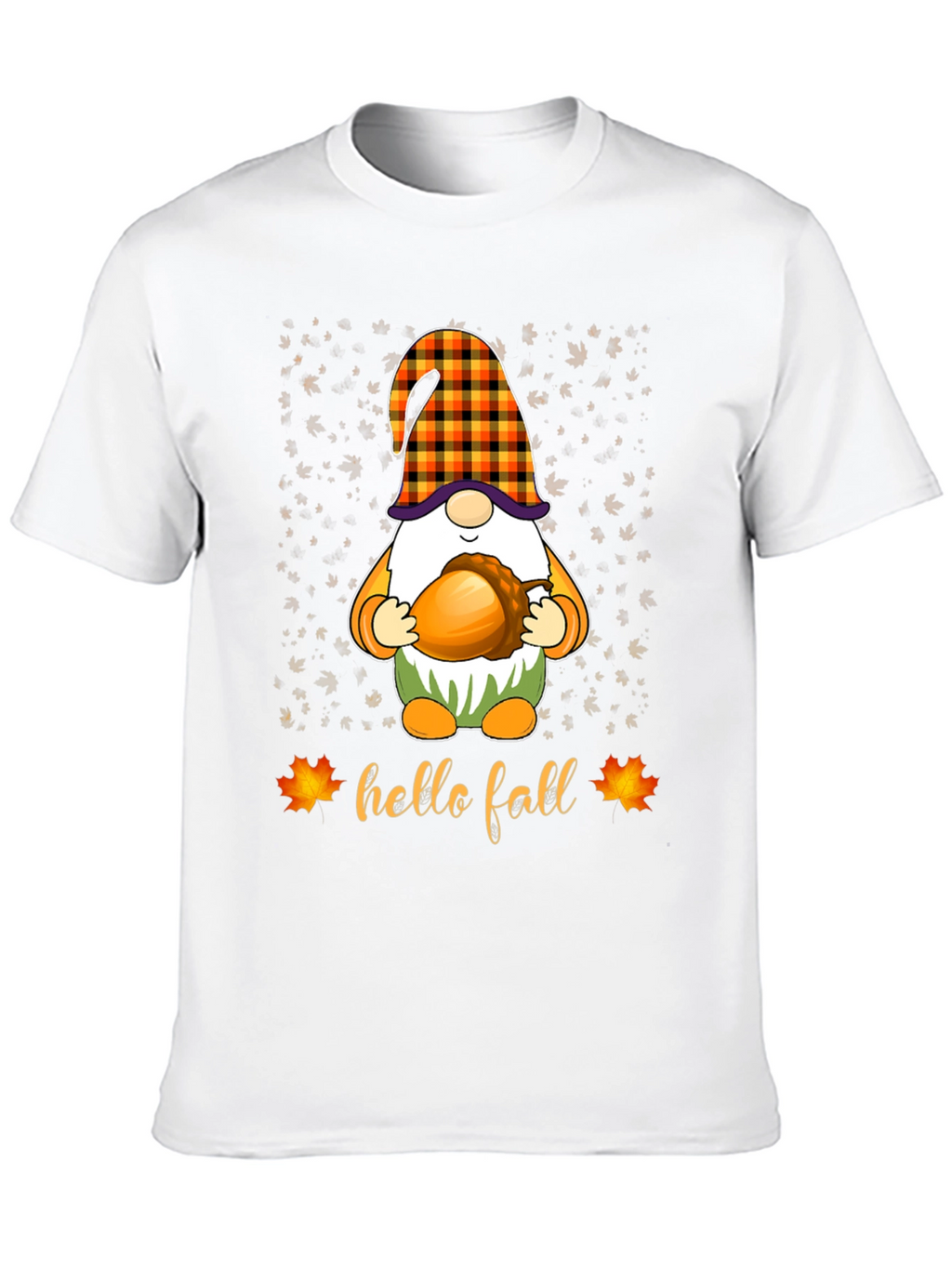 Hello Fall Gnome T-Shirt - Autumn Apparel
