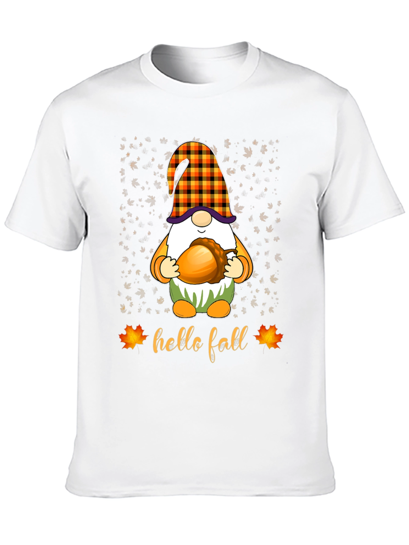 Hello Fall Gnome T-Shirt - Autumn Apparel