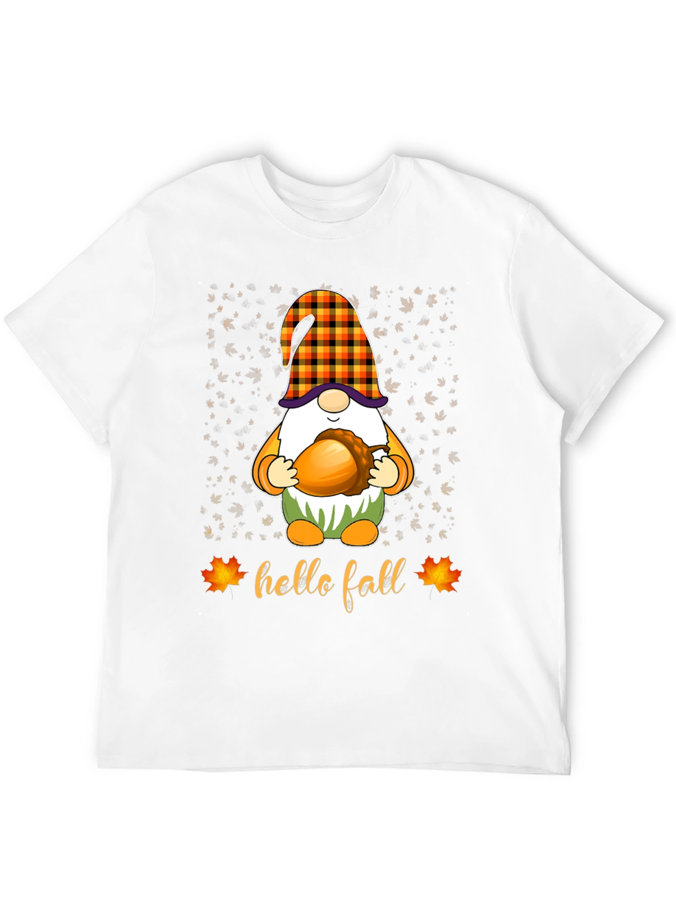 Hello Fall Gnome T-Shirt - Autumn Apparel