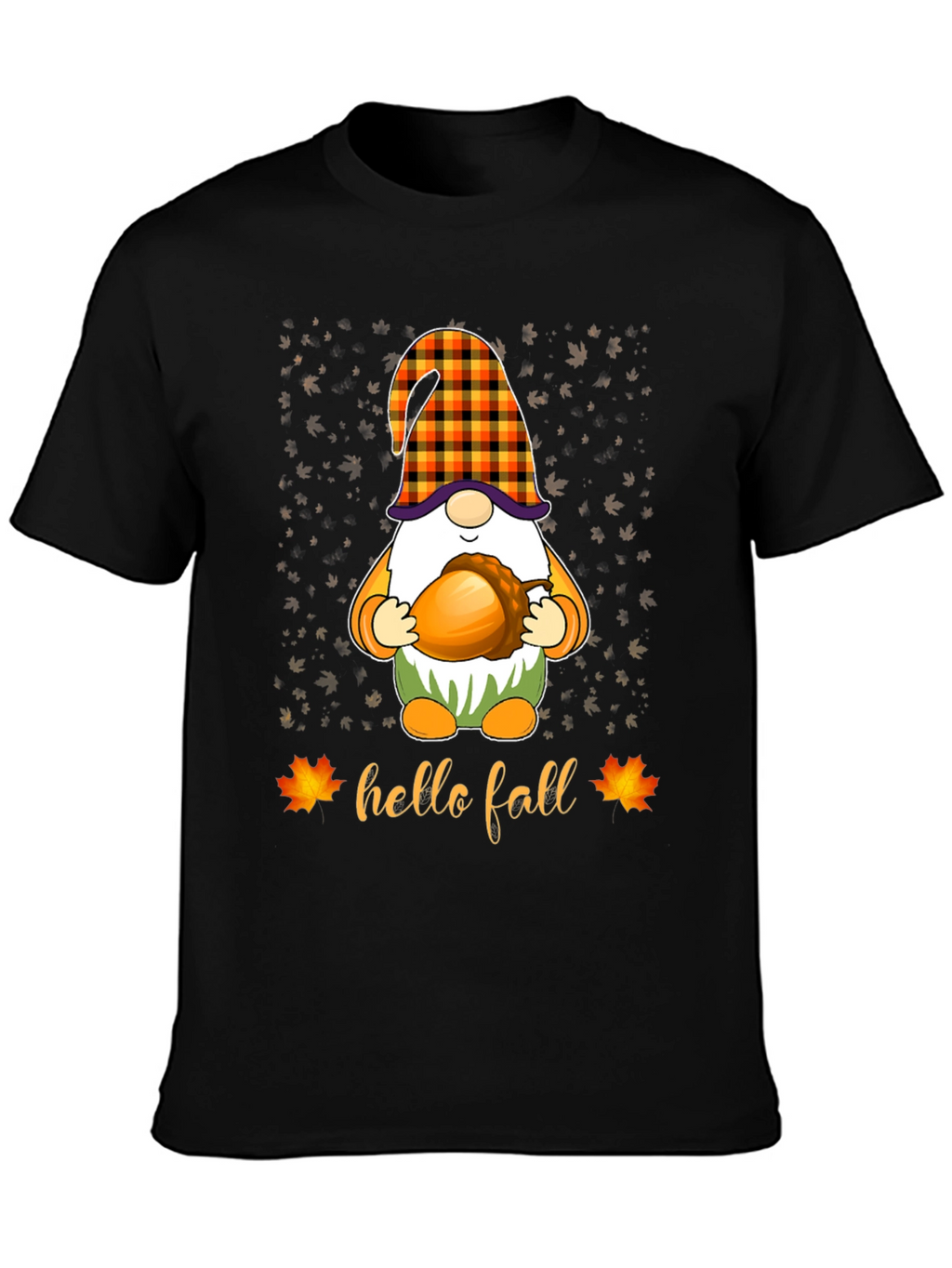 Hello Fall Gnome T-Shirt - Autumn Apparel