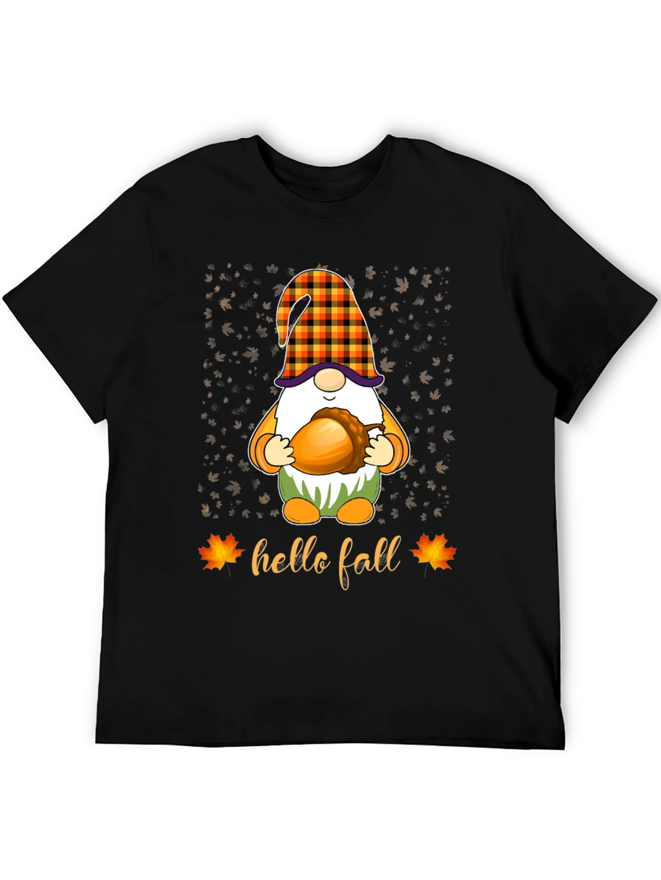 Hello Fall Gnome T-Shirt - Autumn Apparel