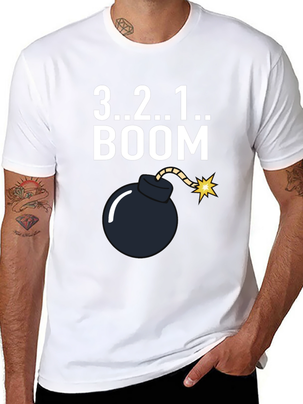 3 2 1 Boom Graphic T-Shirt
