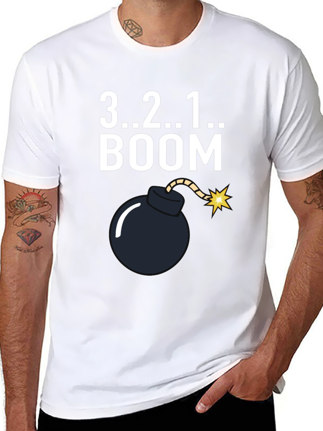 3 2 1 Boom Graphic T-Shirt