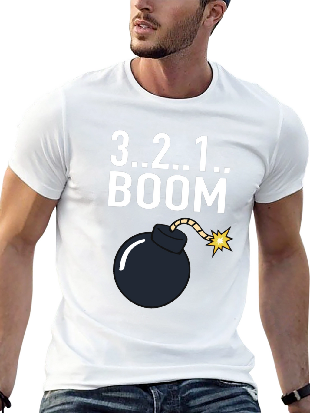 3 2 1 Boom Graphic T-Shirt