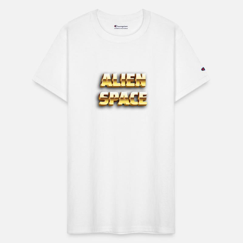 ALIEN SPACE 💫 golden text