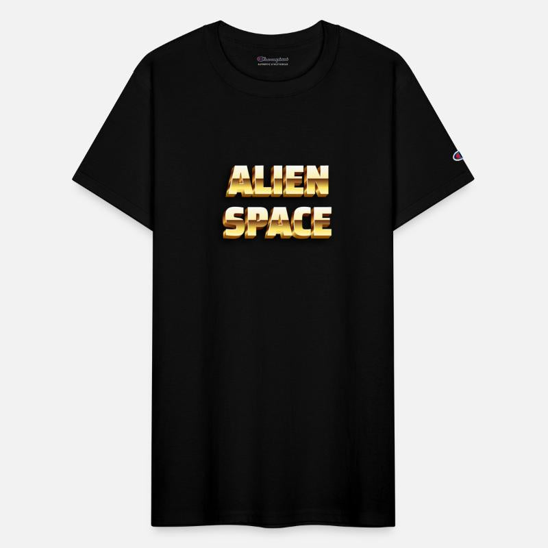 ALIEN SPACE 💫 golden text