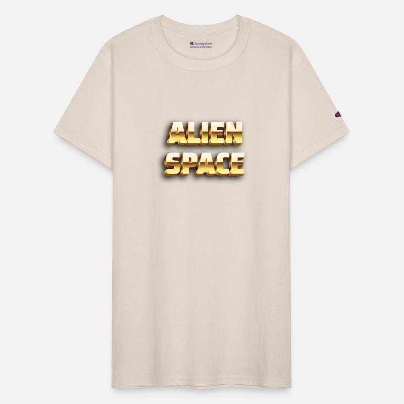 ALIEN SPACE 💫 golden text